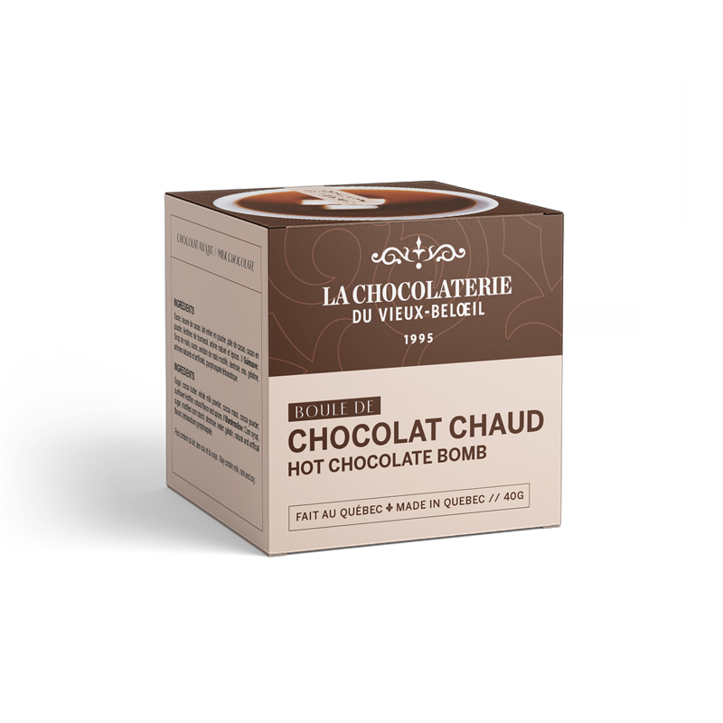 Boule de chocolat chaud - Chocolaterie du Vieux-Beloeil